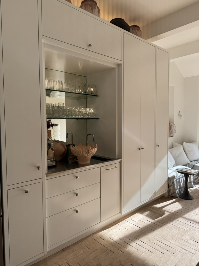 Bespoke butler's bar joinery from the Bellevue Hill renovation by ACA Build