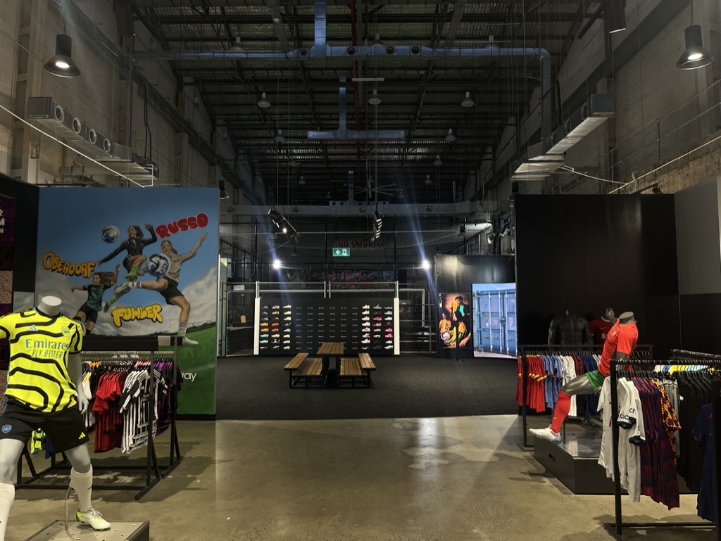 Industrial retail fit out for Ultra Football by ACA Build